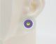 Asymmetrical Concentric Circle #A027 Earrings