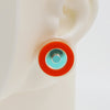 Asymmetrical Concentric Circle #A027 Earrings