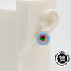 Asymmetrical Concentric Circle #A028 Earrings