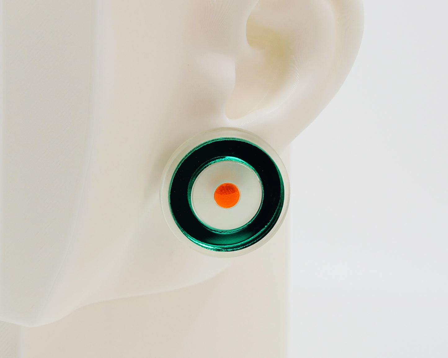 Asymmetrical Concentric Circle #A029 Earrings