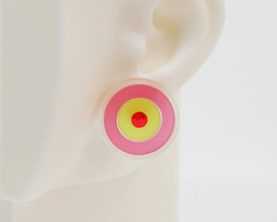 Asymmetrical Concentric Circle #A029 Earrings