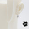 Sterling Silver 2 Hoops, 1 Star Charm Earrings #AS006