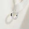 Sterling Silver 2 Hoops, 1 Star Charm Earrings #AS001