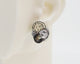 Asymmetrical Italian Leather Circle Earrings #A004