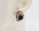 Asymmetrical Italian Leather Circle Earrings #A007