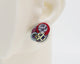 Asymmetrical Italian Leather Circle Earrings #A008