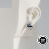 Mismatched "Memphis Style" & "Grid" Sterling Silver Dome Earrings #AD002