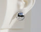 Mismatched "Memphis Style" & "Grid" Sterling Silver Dome Earrings #AD002