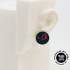Asymmetrical Embroidery Note #A002 Earrings