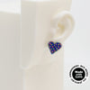 Embroidery Heart #A010 Earrings