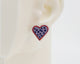 Embroidery Heart #A001 Earrings