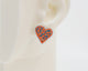 Embroidery Heart #A003 Earrings