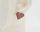 Embroidery Heart #A004 Earrings