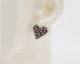 Embroidery Heart #A005 Earrings