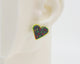 Embroidery Heart #A006 Earrings