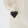 Embroidery Heart #A008 Earrings