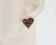 Embroidery Heart #A009 Earrings
