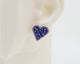 Embroidery Heart #A010 Earrings