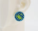 Asymmetrical Embroidery Note #A001 Earrings