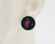 Asymmetrical Embroidery Note #A002 Earrings