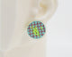 Asymmetrical Embroidery Note #A003 Earrings