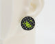 Asymmetrical Embroidery Note #A006 Earrings
