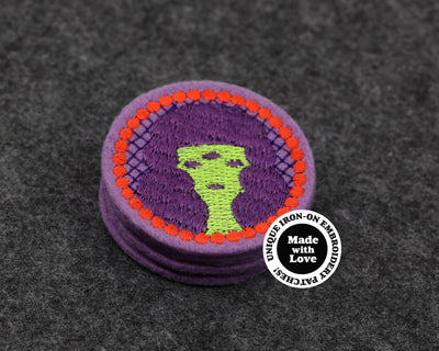 IRON-ON Embroidery Patches Round #005