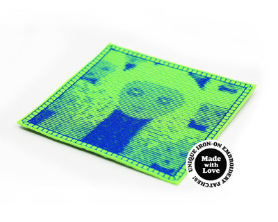 IRON-ON Embroidery Patches SQ #002 DuoTone