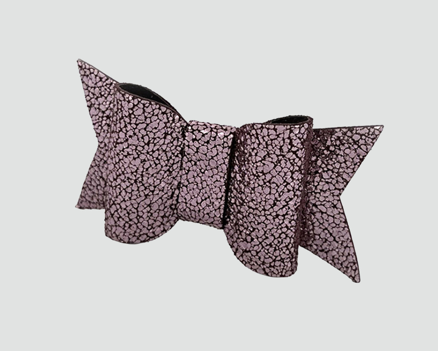 Mini Italian Leather Hair Bow #006