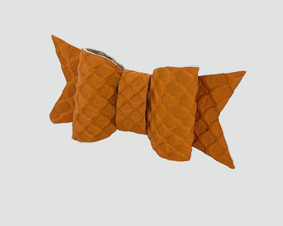 Mini Italian Leather Hair Bow #011