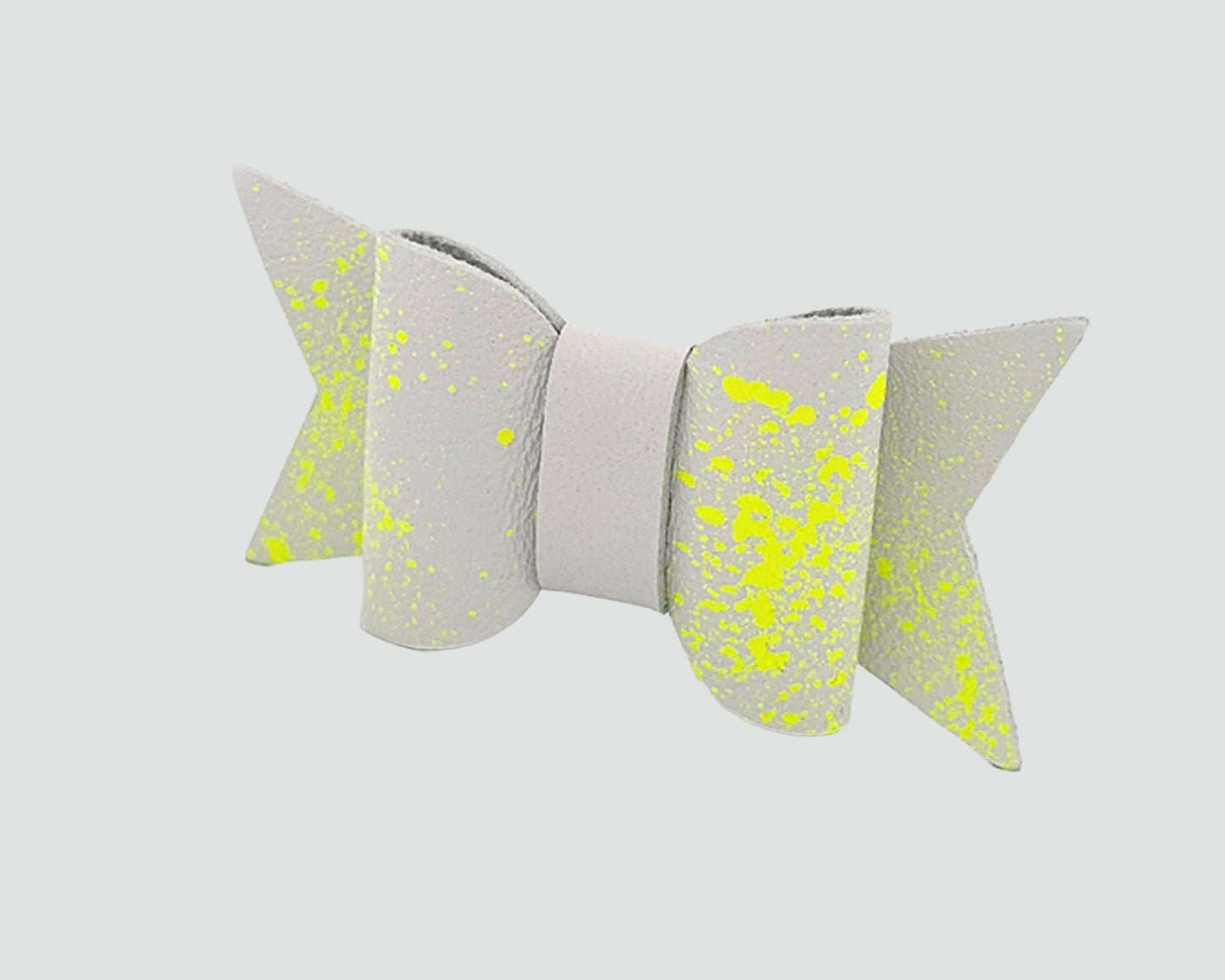 Mini Italian Leather Hair Bow #017