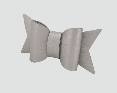 Mini Italian Leather Hair Bow #030