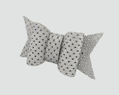 Mini Italian Leather Hair Bow #032
