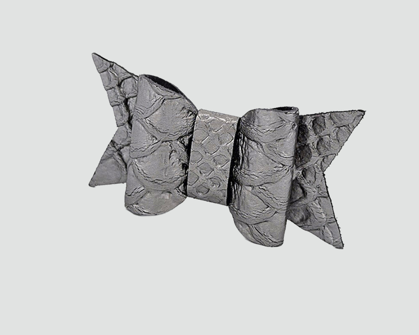 Mini Italian Leather Hair Bow #041