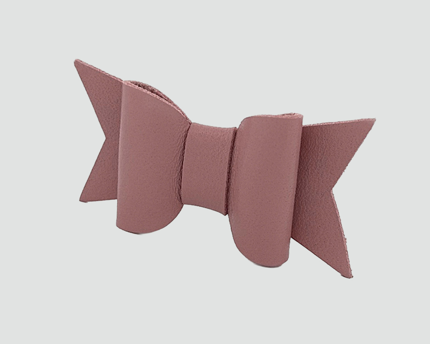 Mini Italian Leather Hair Bow #044