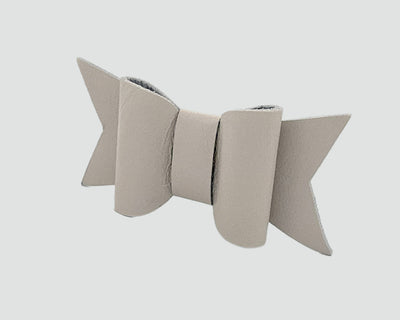 Mini Italian Leather Hair Bow #045