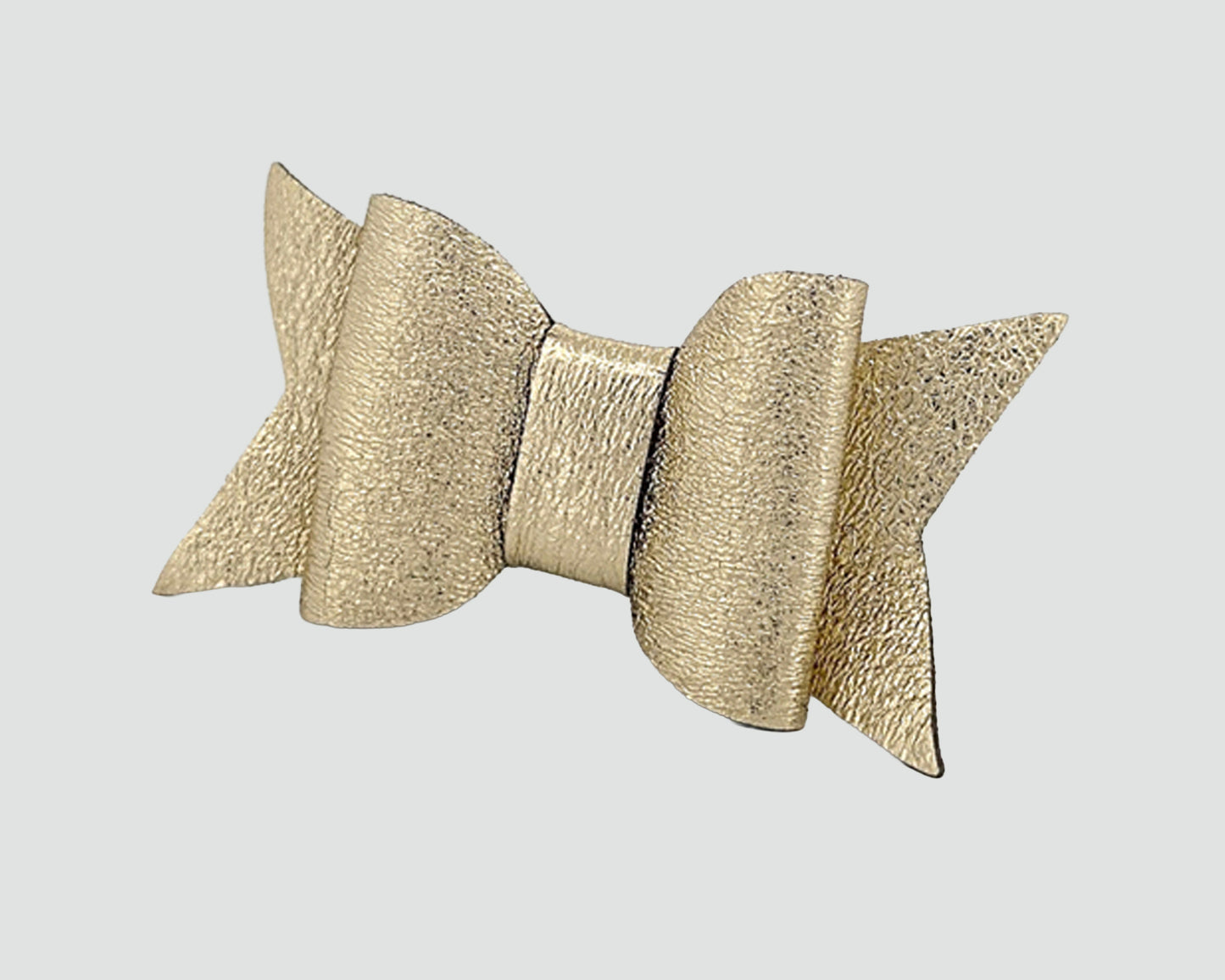 Mini Italian Leather Hair Bow #056