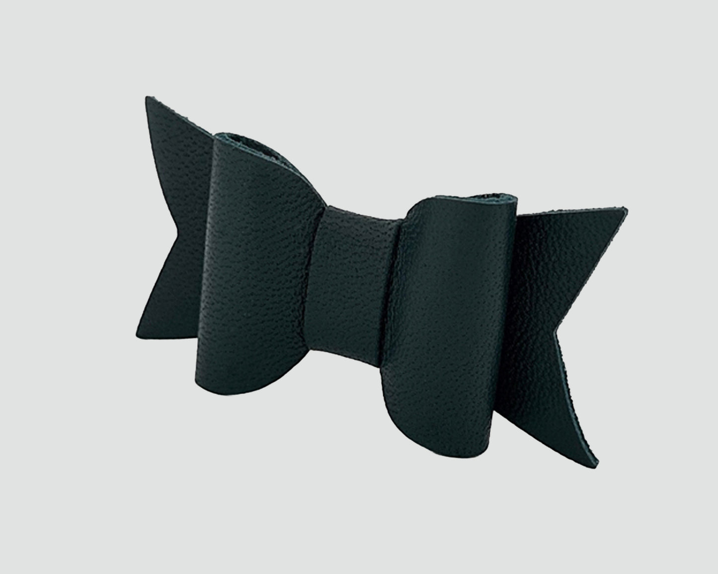 Mini Italian Leather Hair Bow #057