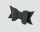 Mini Italian Leather Hair Bow #058