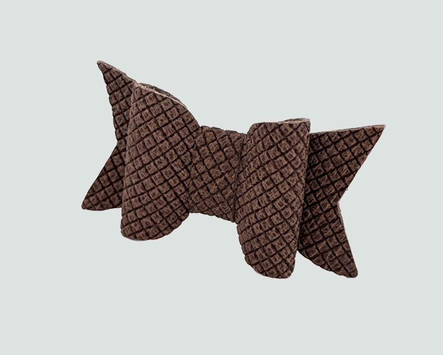 Mini Italian Leather Hair Bow #061