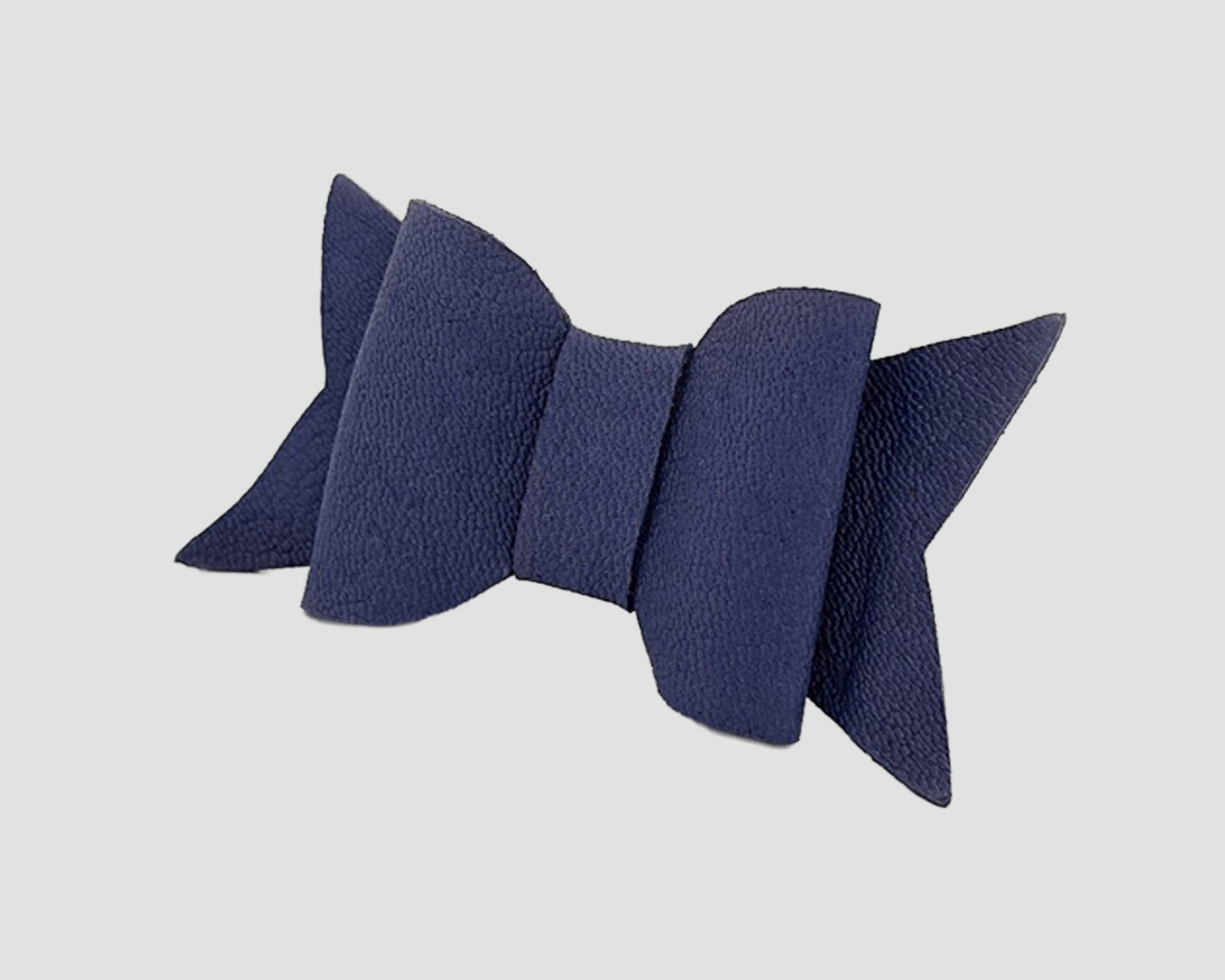 Mini Italian Leather Hair Bow #065