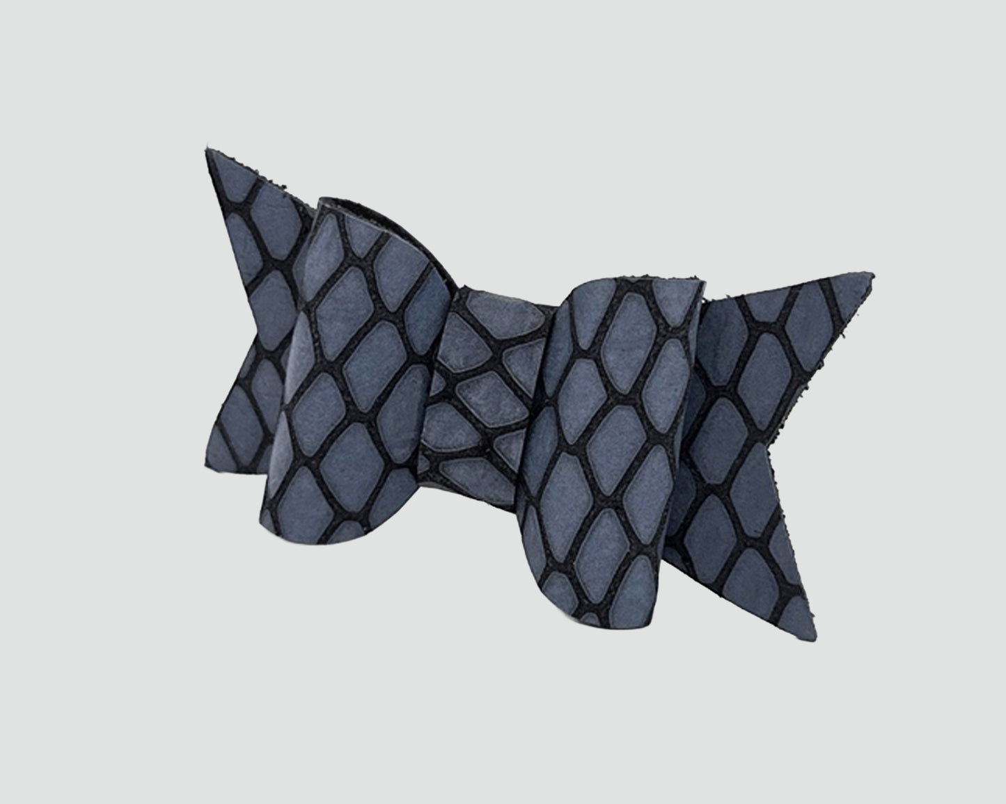 Mini Italian Leather Hair Bow #066