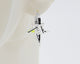 Sterling Silver 2 Hoops, 1 Star Charm Earrings #AS001