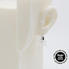 Sterling Silver Hoop, Star Charm Earrings #AS002