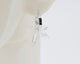 Sterling Silver Hoop, Star Charm Earrings #AS002