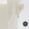 Sterling Silver 2 Hoops, 1 Star Charm Earrings #AS005