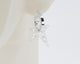 Sterling Silver 2 Hoops, 1 Star Charm Earrings #AS005