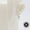 Sterling Silver 2 Hoops, 1 Star Charm Earrings #AS006