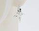 Sterling Silver 2 Hoops, 1 Star Charm Earrings #AS007