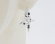 Sterling Silver 2 Hoops, 1 Star Charm Earrings #AS008